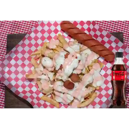 Combo Salchipapas Longui Yumbo +Cocacola S/az 400ml
