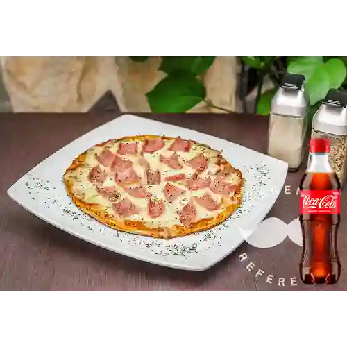Combo Pizza de Jamón Personal +Cocacola Orig 400ml