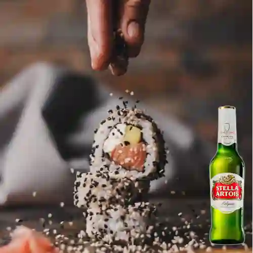 Combo Sushi Philadelphia Roll + Stella Artois 290 ml