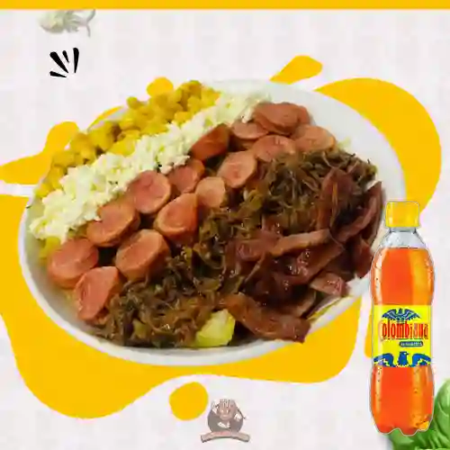 Combo Salchipapa Salchimini Personal +Colombiana 300ml