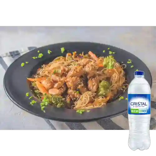Combo Pad Thai Pollo + Cristal Sin Gas 600 ml
