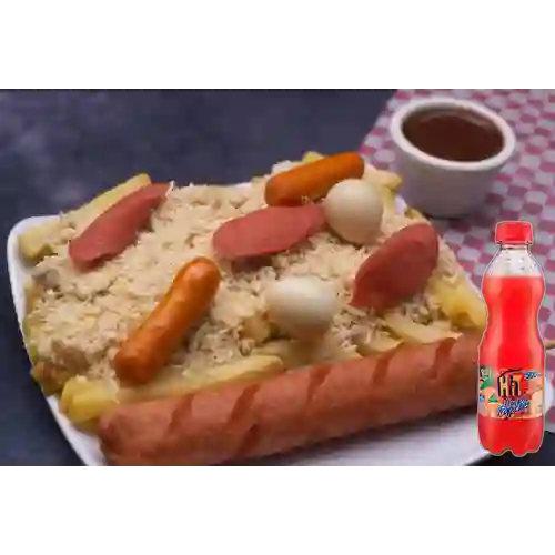 Combo Longui Pollo + Hit Frutas Tropicales 500 ml