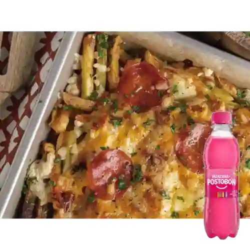 Combo Pepperoni & Cheese Fries + Manzana 250 ml