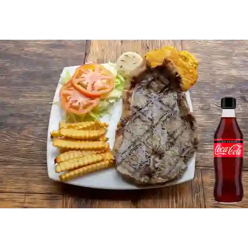 Combo Punta de Anca de Búfalo +Cocacola S/az 350ml