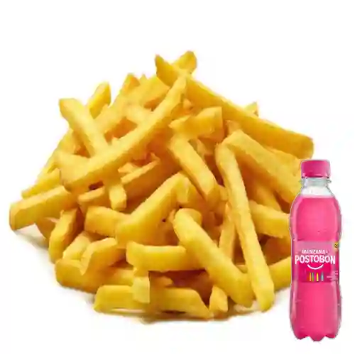 Combo Porción de Papá Francesa +Postobón Manzana 250ml