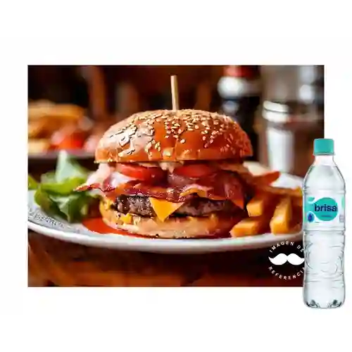 Combo Hamburguesa Especial + Brisa Sin Gas 600ML