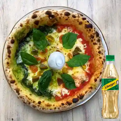 Combo Pizza Patria + Schweppes Ginger Ale 400ML