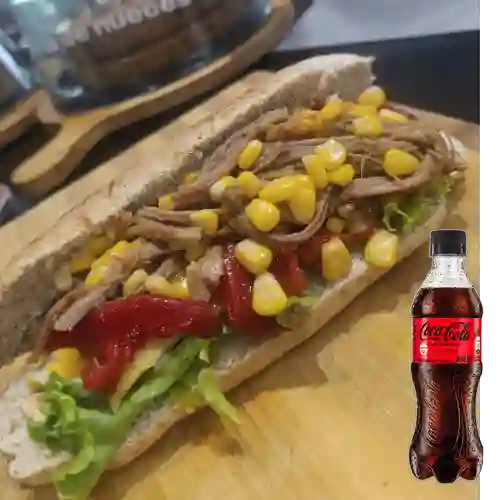 Combo Sanduche Mexicano + Coca Cola Sin Azúcar 400 ml