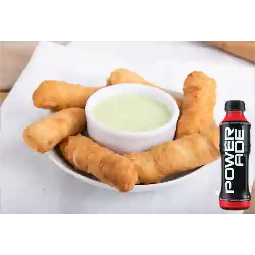 Palito de Queso +Powerade Frutas Tropicales 500ml