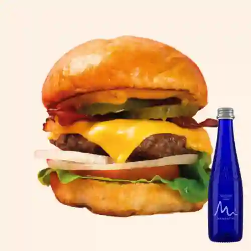 Combo Burger Sencilla + Agua Manantial 500 ml