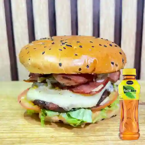 Combo Hamburguesa Ranchera + Fuze Tea Limón 400ML