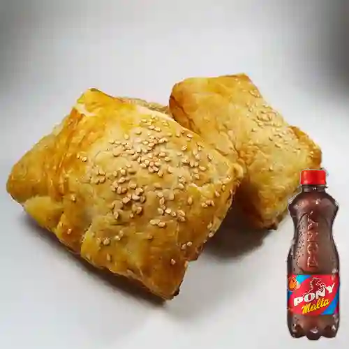 Combo Pastel de Pollo Champiñones + Pony Malta 300 ml
