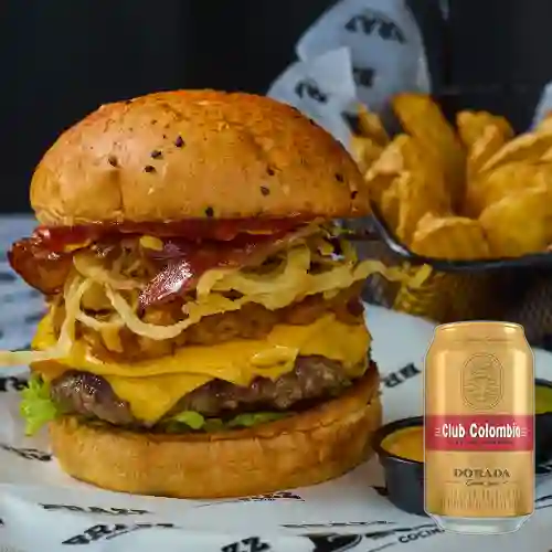 Combo Madura +Papas + Club col. Dorada Lta 330ml