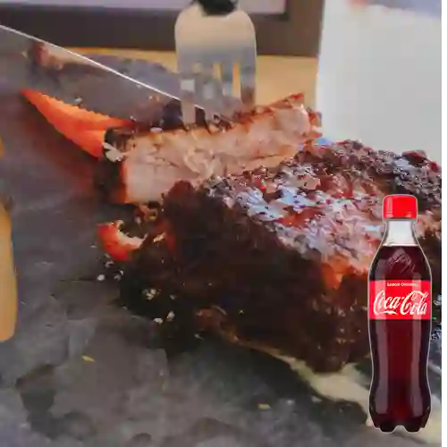 Combo Costilla de Cerdo +Cocacola Orig 400ml