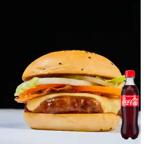 Combo Hamburguesa Steak +Cocacola Orig 400ml