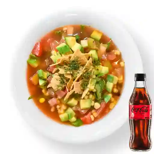 Combo Sopa de Tortilla + Coca Cola Sin Azúcar 300ML