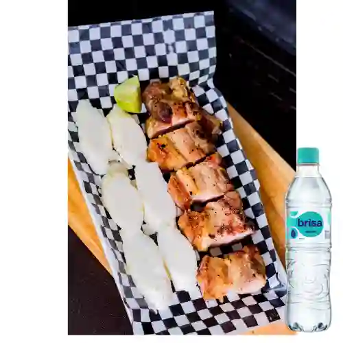 Combo Chicharron Al Barril + Brisa Sin Gas 600ML