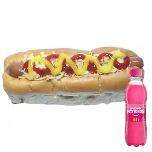 Combo Perro Clásico + Postobón Manzana 250 ml