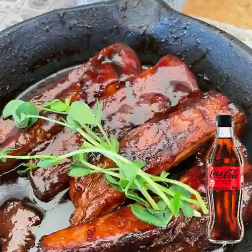 Combo Costilla de Cerdo Coreana +Cocacola S/az 300ML