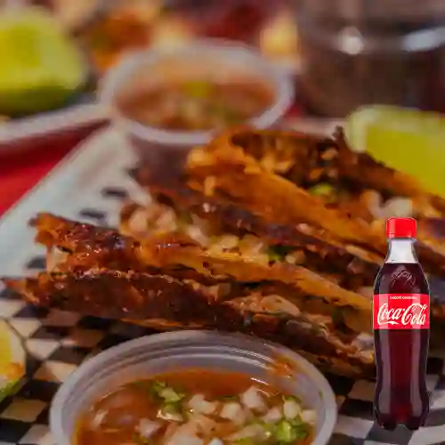 Combo Taco de Birria + Coca-Cola Sabor Original 400 ml