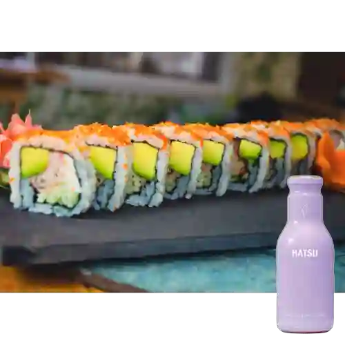 Combo California Roll + Hatsu Flor de Cerezo 400 ml