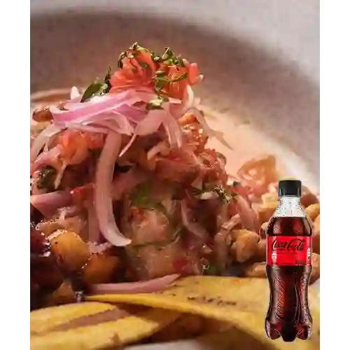 Combo Ceviche de Tocino + Coca-Cola Sin Azúcar 354 ml
