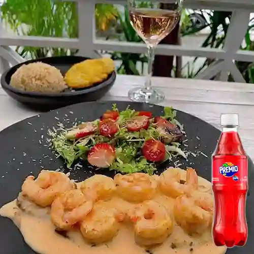 Combo Róbalo Apanado con Camarones + Premio 400 ml