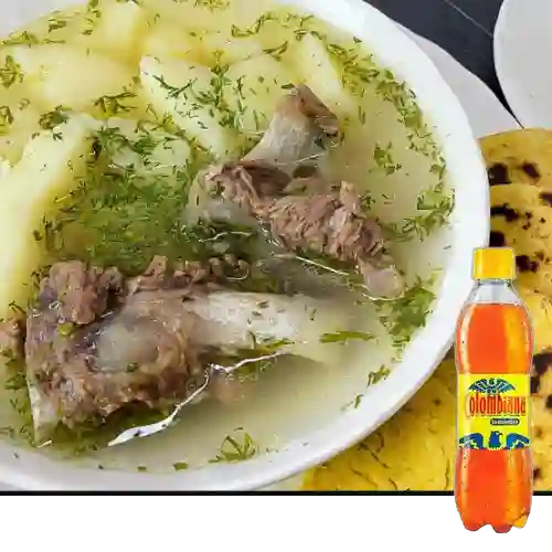 Combo Caldo de Costilla 32 Oz + Colombiana 250 ml