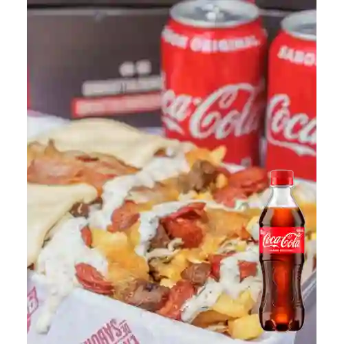 Combo Papas Terremoto + Coca Cola Original 400 ml