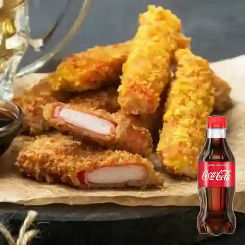 Combo Palmitos de Cangrejo 10/U + Coca Cola 250 ml