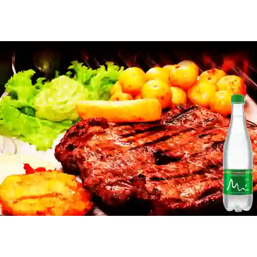 Combo Churrasco + Manantial con Gas 600ML
