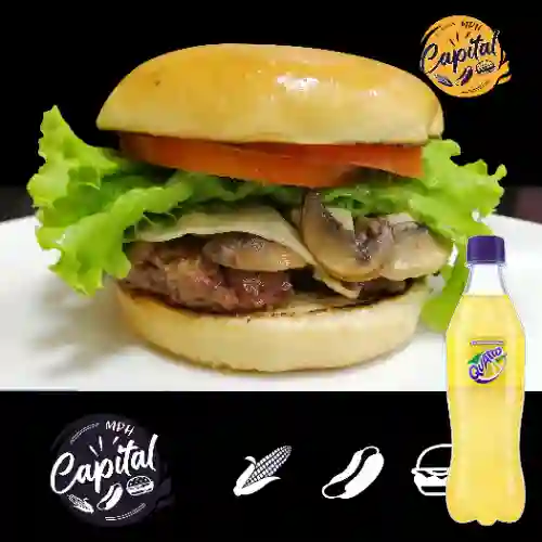 Combo Hamburguesa Paris + Quatro Original 400ML