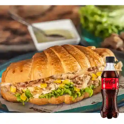 Combo Sándwich Pollo Tocineta +Cocacola S/az 400ml