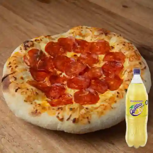 Pizza de Pepperoni Extra Queso +Quatro Org 1.5Lt