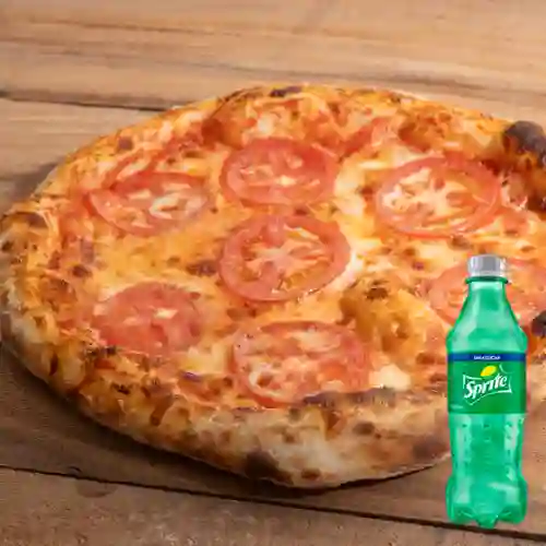 Combo Pizza Napolitana + Sprite Sin Azúcar 400 ml