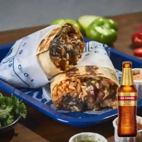 Combo Burrito + Club Colombia Dorada 350 ml