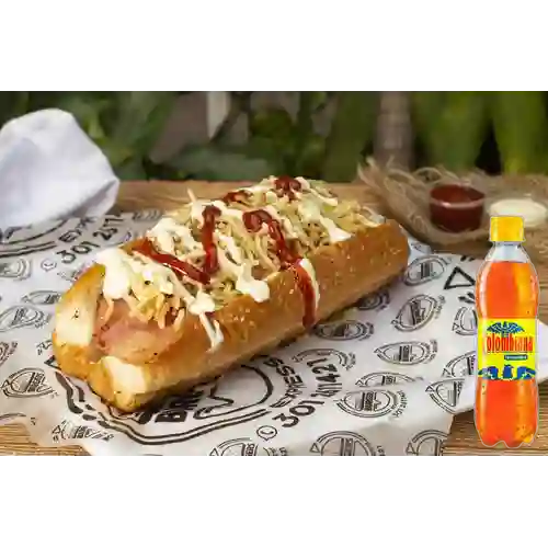 Combo Perro Suizo Especial + Colombiana 250 ml