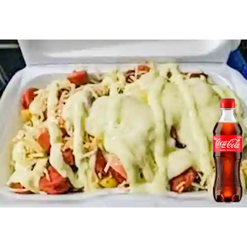 Combo Salchipapa Especial + Coca Cola Original 400 ml