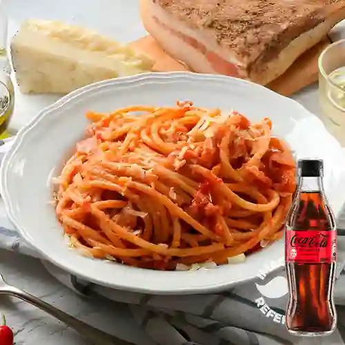Combo Pasta Amatriciana + Coca Cola Sin Azúcar 300ML