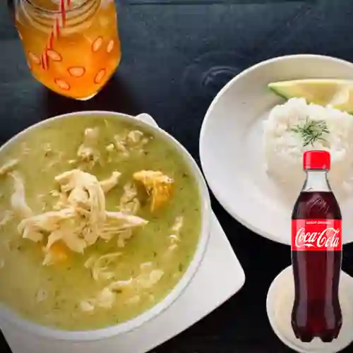 Combo Ajiaco + Coca Cola 400 ml