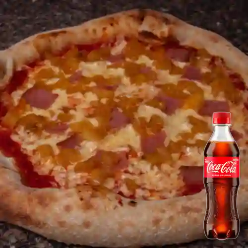 Combo Pizza Hawaiana + Coca Cola Original 400 ml