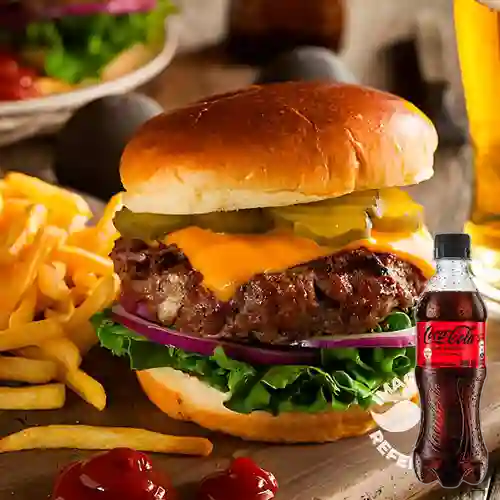 Combo The Rolling Burger + Coca Cola Sin Azúcar 400 ml