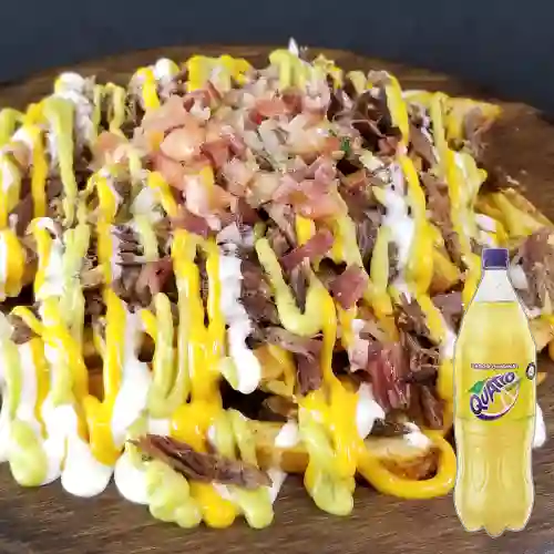 Papas Cheddar Grandes Res p/2 + Quatro Org 1.5Lt