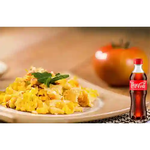 Combo Huevos Pericos + Coca Cola Original 400 ml