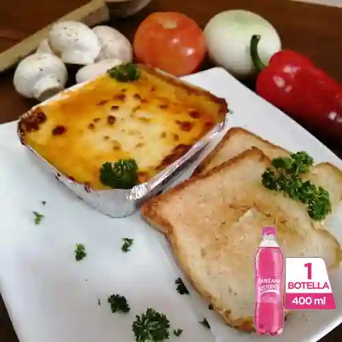 Combo Lasagna Especial + Manzana 400 ml