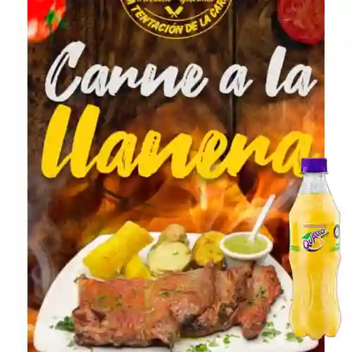 Combo Carne a la Llanera 220 gr +Quatro Orig 400ML