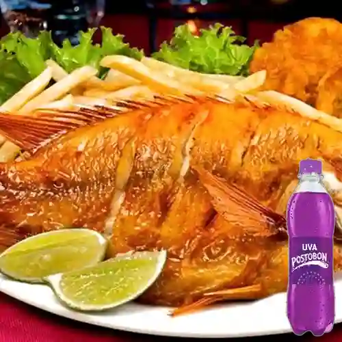 Combo Mojarra + Postobon Uva 400 ml