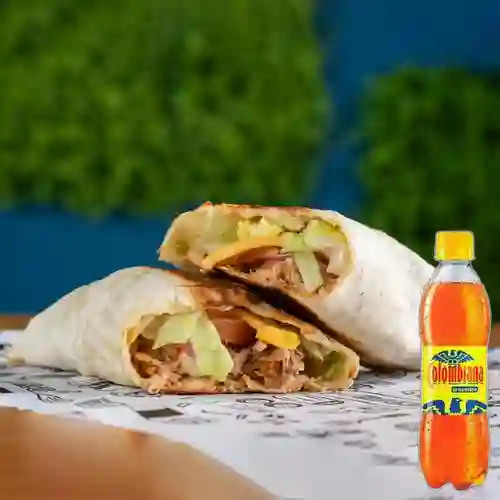 Combo Wrap Lomo de Cerdo + Colombiana 250 ml