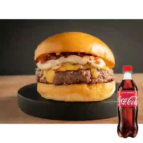 Combo Hamburguesa Doble Sandiego +Cocacola Orig 500ml
