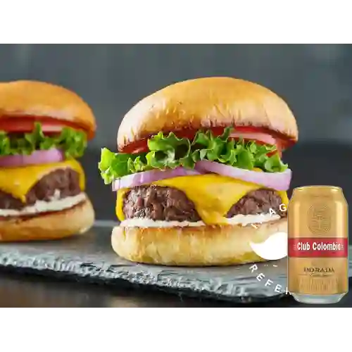 Combo Burger Master IMAGINE + Club Cola Dorada Lata 330ml